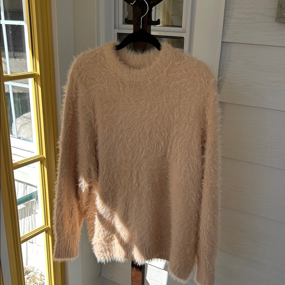 Cozy Peach Fuzzy Sweater